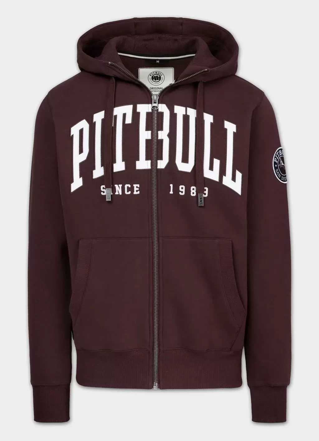 Zip-up hoodie NORTON - BURGUNDY - 8