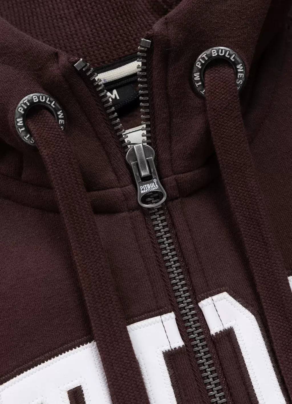 Zip-up hoodie NORTON - BURGUNDY - 5
