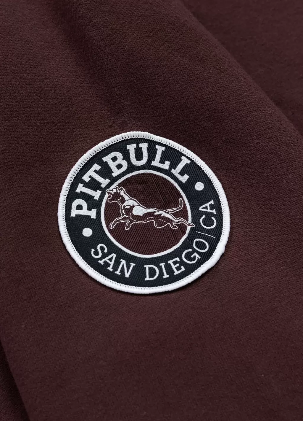 Zip-up hoodie NORTON - BURGUNDY - 3