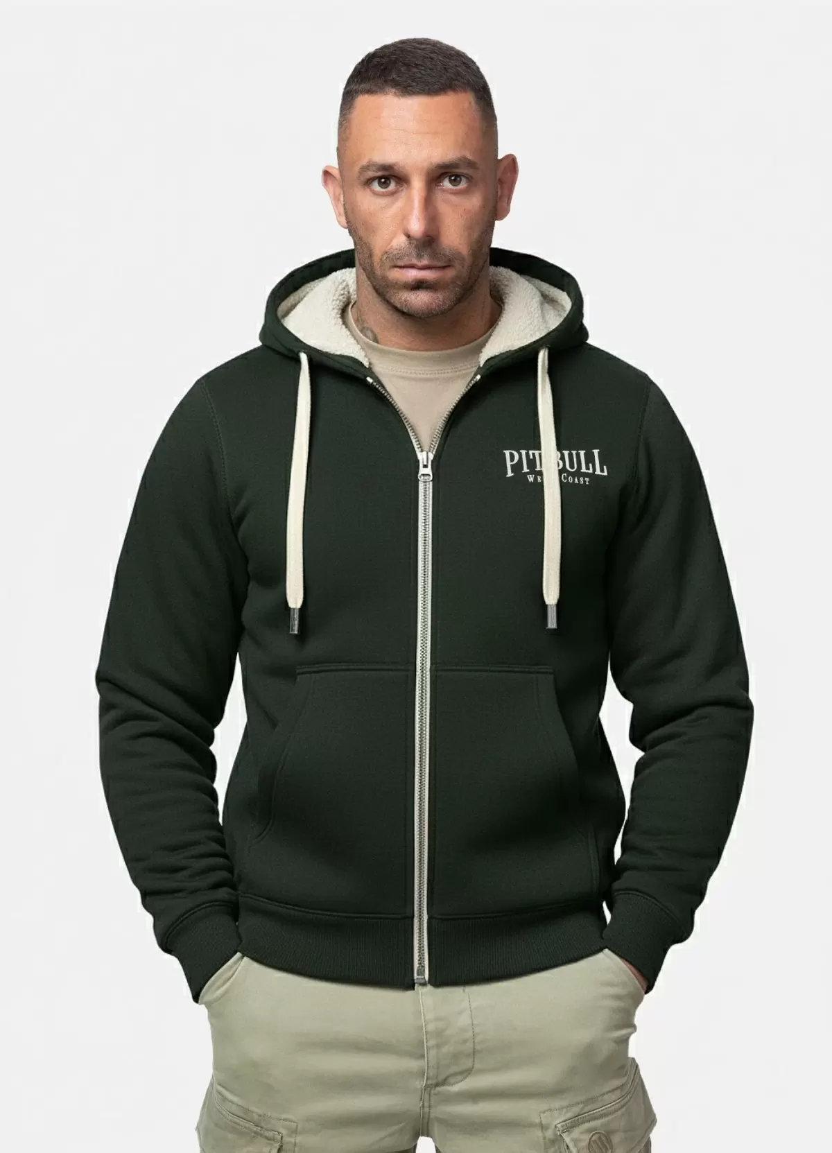 Zip-up hoodie RUFFIN DETROIT - GREEN - 11