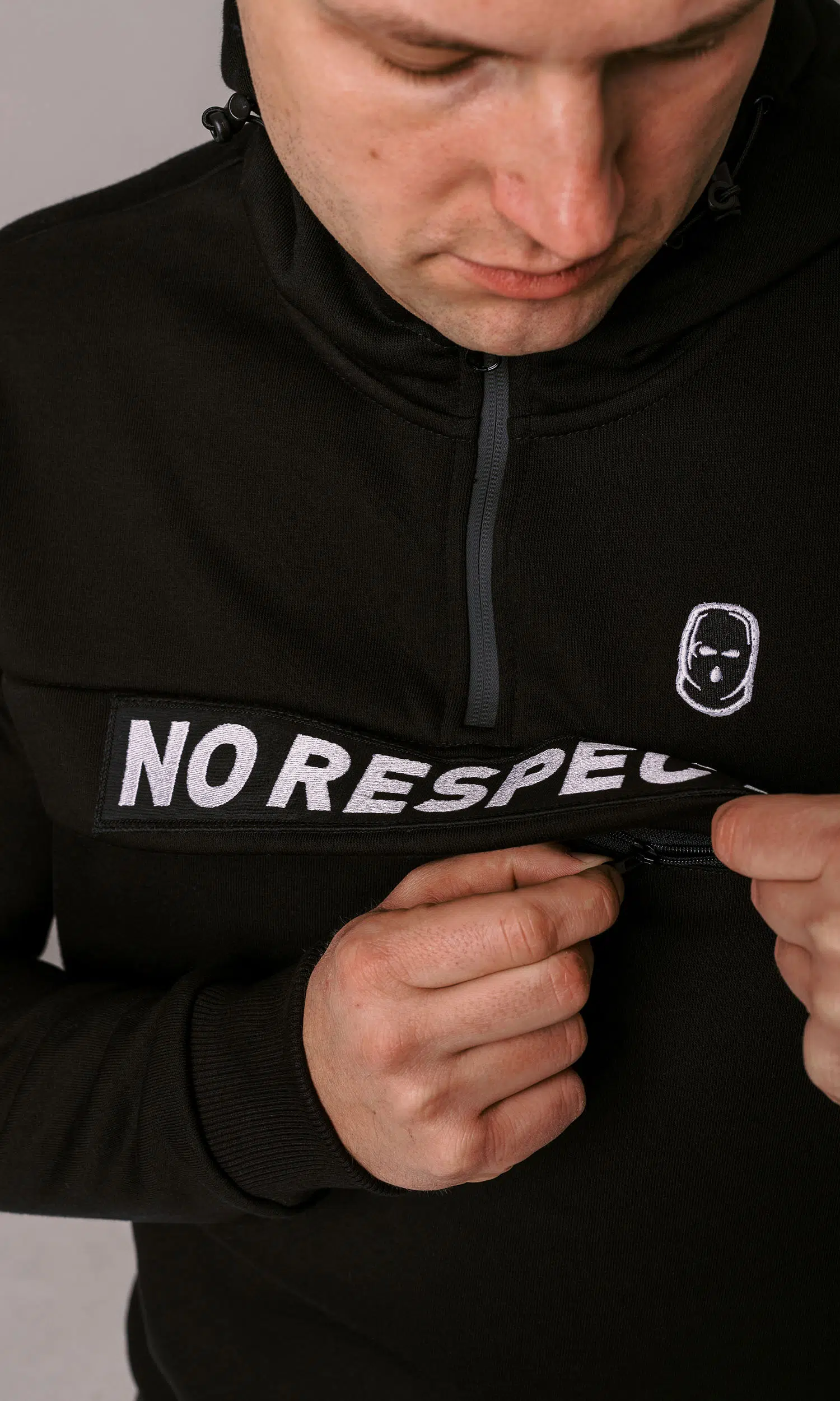 PG WEAR - Striker - No Respect - BLACK - DUKSERICA Full Face - 4