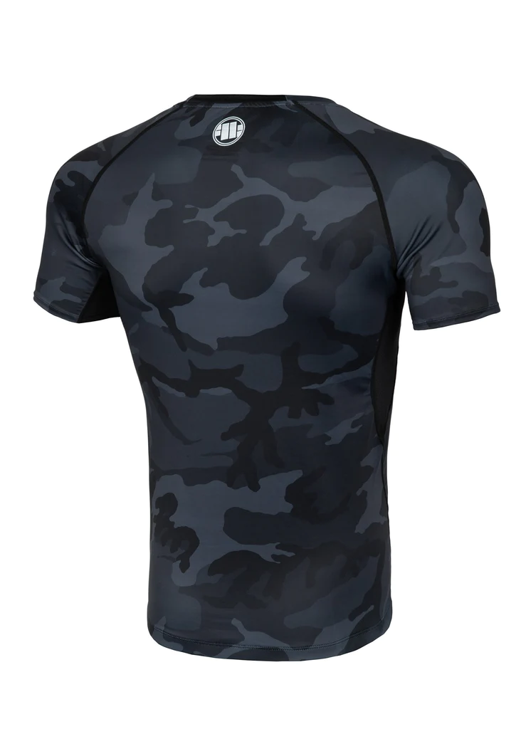 Pitbull - SMALL LOGO - Black Camo - Rashguard - 2