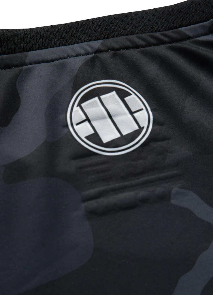 Pitbull - SMALL LOGO - Black Camo - Rashguard - 4