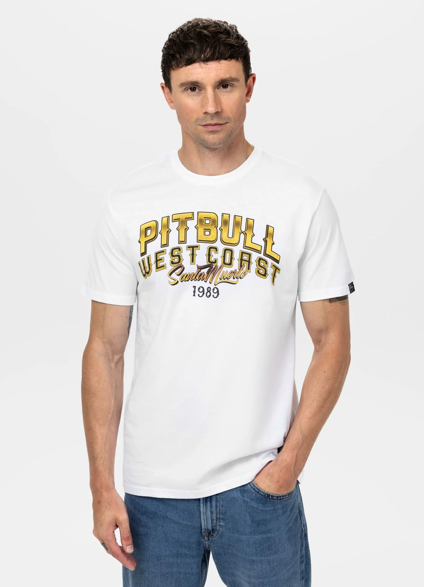 Pitbull - SANTA MUERTE - WHITE - Majica - 5